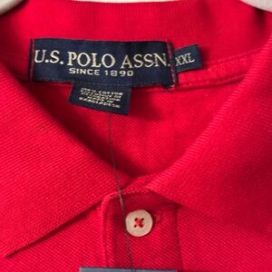 U.S. Polo Assn. Vibrant Red Polo Shirt - NEW WITH TAGS